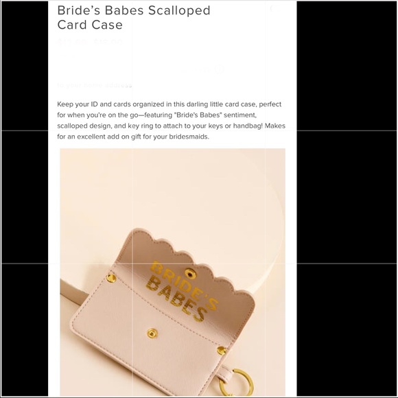 Francesca’s collections scalloped card case - Picture 8 of 11